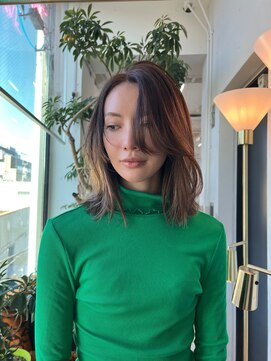 ルーヴェ(LOWE) 【n】ナチュラルベージュ,暖色ベージュレイヤーミディ