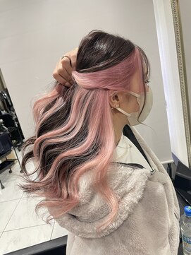 ヘアーデザイン ジェルム(Hair Design germe) インナーピンク #しのだスペシャル