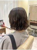 ボブ髪型20代30代40代50代前髪あり前髪なしデジタルパーマ越谷