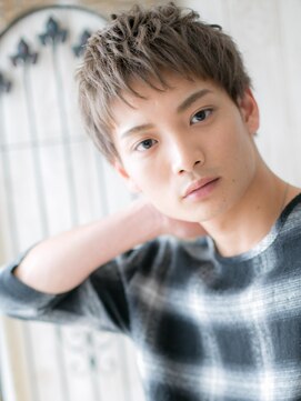 トニーアンドガイ メン 与野駅前店(TONI&GUY MEN) カジュアルハイトーンカラー爽やか短髪フェザーショートk与野