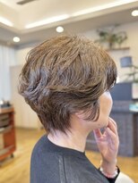 シュヴー 築地(CHEVEUX) ショートボブパーマ/大人ショート/丸みショート
