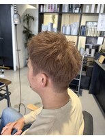 インク(inc)&nbsp;メンズ刈り上げハイトーンミルクティアップバングショート
