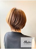 30代40代白髪ぼかしショート
