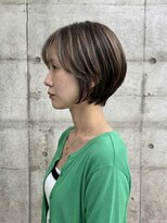 リトマス 二子玉川(litmus)&nbsp;二子玉川/脱白髪染め/白髪ぼかし/艶ボブ/50代/艶髪
