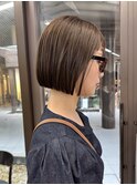 切りっぱなしボブ ボブヘア 縮毛矯正 ミニボブ レイヤーボブ