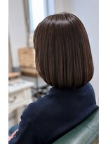 ヘアアトリエ ナイン 岡部店(hair atelier nine)&nbsp;ピンクベージュ/アンブレラカラー/クールショート/前髪
