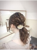 【ヘアセット専門店Mature】ルーズポニーテール