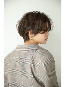 ナック ウメダ(knack UMEDA) 小顔ハンサムショート【梅田 茶屋町】アディクシーカラー◎30代