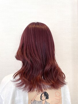 リアン 熊谷本店(Rien) ブリーチカラー×ピンク