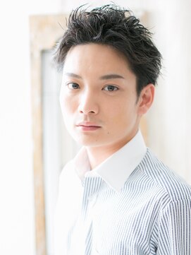 モッズヘア メン 南越谷南口店(mod's hair men) ウェットスタイルがセクシーなアップバングショートS南越谷