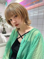 ロンドルーチェ 心斎橋(Lond luce)&nbsp;ダークアッシュ/ミディアムレイヤーカット［髪質改善/縮毛矯正］