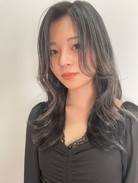 イーストハムネオ(EAST HAM NEO) レイヤーロング/透明感オリーブアッシュ