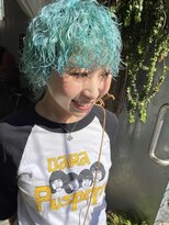 フィン(fin,)&nbsp;ayato/グレージュカラー/ボブウルフ/黒髪/ココアベージュ/パーマ