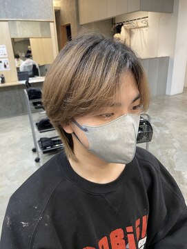 ニアウ 伊勢崎連取店(Niau) メンズマッシュウルフニュアンスパーマ