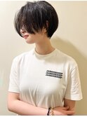 【morio池袋】大人可愛い黒髪前下がりショート♪