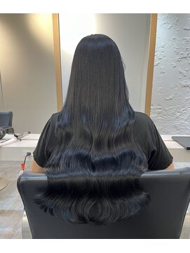 ブレンド 渋谷(BLend) 縮毛矯正.レイヤーカット.ブルーブラック.髪質改善. ヘアカラー