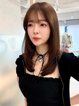 エジョン 幡ヶ谷店(Aejon) レイヤーロング/ヘルシースタイル/韓国ヘア/ベビーピンク/新宿