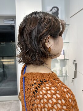 ロンドアンメゾン 原宿(Lond un Maison.) ボブ/顔周り/前髪カット+パーマ◎暖色カラー[原宿]