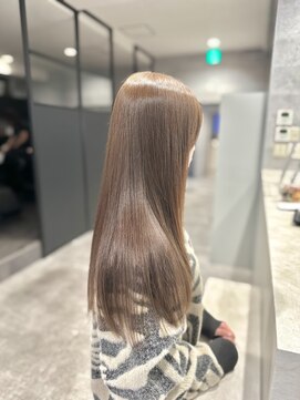 アクション 心斎橋店(ACTION) ブリーチ無しオリーブベージュ　くすみベージュ　透明感カラー