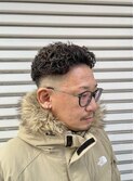 【漢らしいハードパーマ】オールバックリバースパーマ!