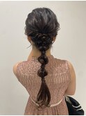 ゆるっと編みおろしアレンジ