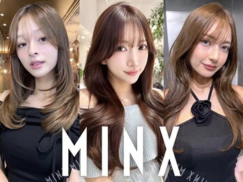 ミンクス 原宿店(MINX)の写真/カミカリスマ三つ星★ブリーチ無透明感カラー/1ブリーチ大人ベージュ/ハイライト/ブリーチ無もお任せ!
