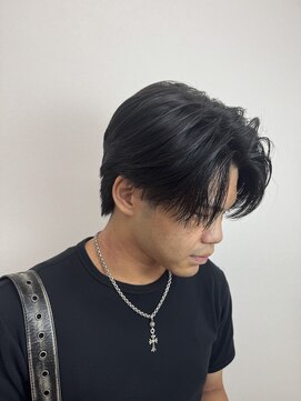 ステージ(STAGE) メンズ センターパート ブルーブラック