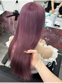 くびれヘア/アプリコットオレンジ/夏のヘアアレンジ/栄