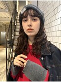 冬のニット帽×パーマスタイル おすすめです♪