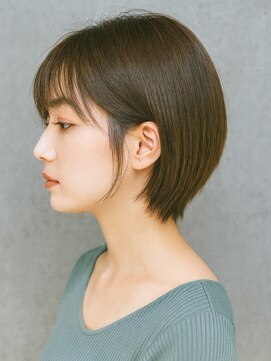 ヴィータ ヘア デザイン(Vita Hair Design) パールベージュのショートボブ×ハッシュカット