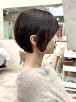 ミィ 浦和(mee) 透明感カラー ボブ 前髪 ショート カラー ブリーチ&ダブルカラー