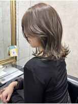 ルノン(LUNON)&nbsp;暗めカラーグランマッシュデザインカラーフェイスフレーミング