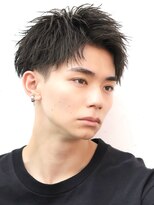アーリー(Ali'i) スパイキーショートソフトツイストパーマアップバングフェード
