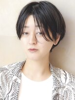 メリケンビューティーパーラー コウベ(MERICAN BEAUTY PARLOR KOBE) 大人ショートハンサムショート韓国風白髪ぼかし白髪染め前髪なし