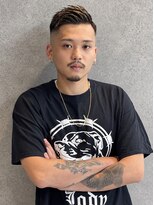 フジヤマバーバーショップ アジト(FUJIYAMA BARBER SHOP ajito)&nbsp;フェード×アップバングショート メンズ/明石/西明石/大久保