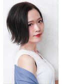 簡単スタイリング　ウォーターフォール外ハネボブ
