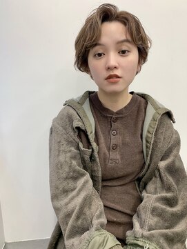 プレディカ(pledica) センター分けショート【pledica表参道】【U24】アッシュブラウン