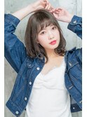 セシルカットフリンジウェーブ×大人かわいい前髪ココアブラウン