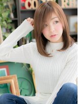 カバーヘア ブリス 川口(COVER HAIR bliss)&nbsp;斜めバング抜けけ感小ことりベージュボブルフc4川口30代40代!