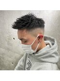 フェード×グラデーション×ツイストパーマ