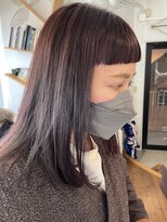 ア セカンド 清藤美容室第弐號(a sekand)&nbsp;オン眉×ピンクバイオレットカラー