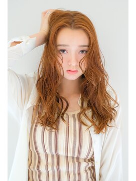 ヘアサロンガリカアオヤマ(hair salon Gallica aoyama) 大人可愛いゆるウェーブ/センターパート/くびれカール<青山>