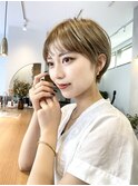 大人可愛い20代30代40代50代小顔ショートボブ丸みショートくびれ