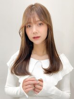 レア 表参道(L'ea)&nbsp;黒髪クラゲヘアーオリーブグレー小顔ココアベージュ