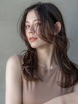 オースティン 調布アミックス(AUSTIN)&nbsp;大人かわいい前髪セシルカットココアブラウンフリンジウェーブ