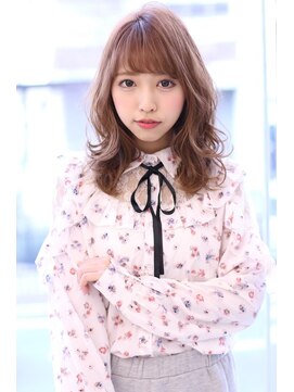 オーロ 千里山店(ORO) 20代30代40代50代美髪ピンクブラウン切りっぱなしボブショート