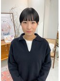 20代30代大人可愛いアッシュショートミニボブ耳掛け透明感