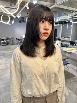 イトシテ フロントウルフレイヤー×暗めグレージュブラウン【鎌田　隆雅】