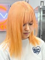 ウィコ 新宿(WICO)&nbsp;ペールオレンジ[新宿駅/デザインカラー/レイヤーカット]