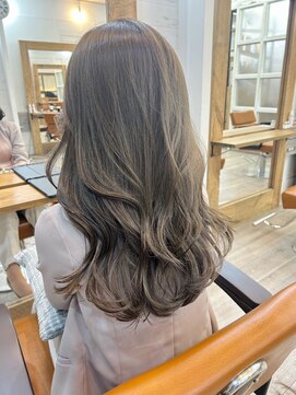 ナンバー アンフィール 渋谷(N° anfeel) 大人かわいいくびれミディラベンダーインナーカラー